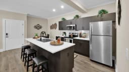 Kitchen in a Pointe Grand apartment home