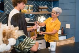 Sip with Me coffee and tea bar at a Pointe Grand community