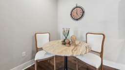 Dining area in a Pointe Grand apartment home